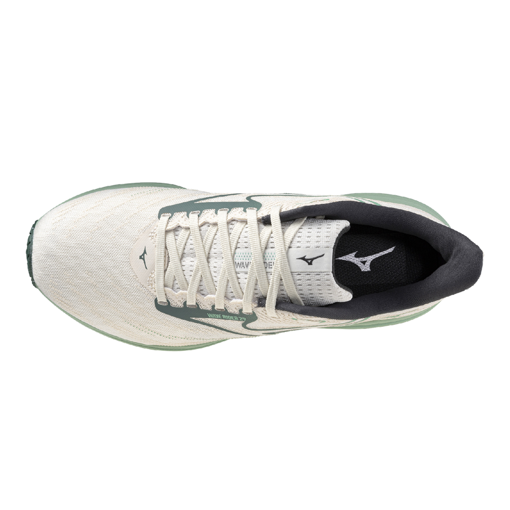 Wave Rider 29 White-Bistro Green 411538-004G MIZUNO