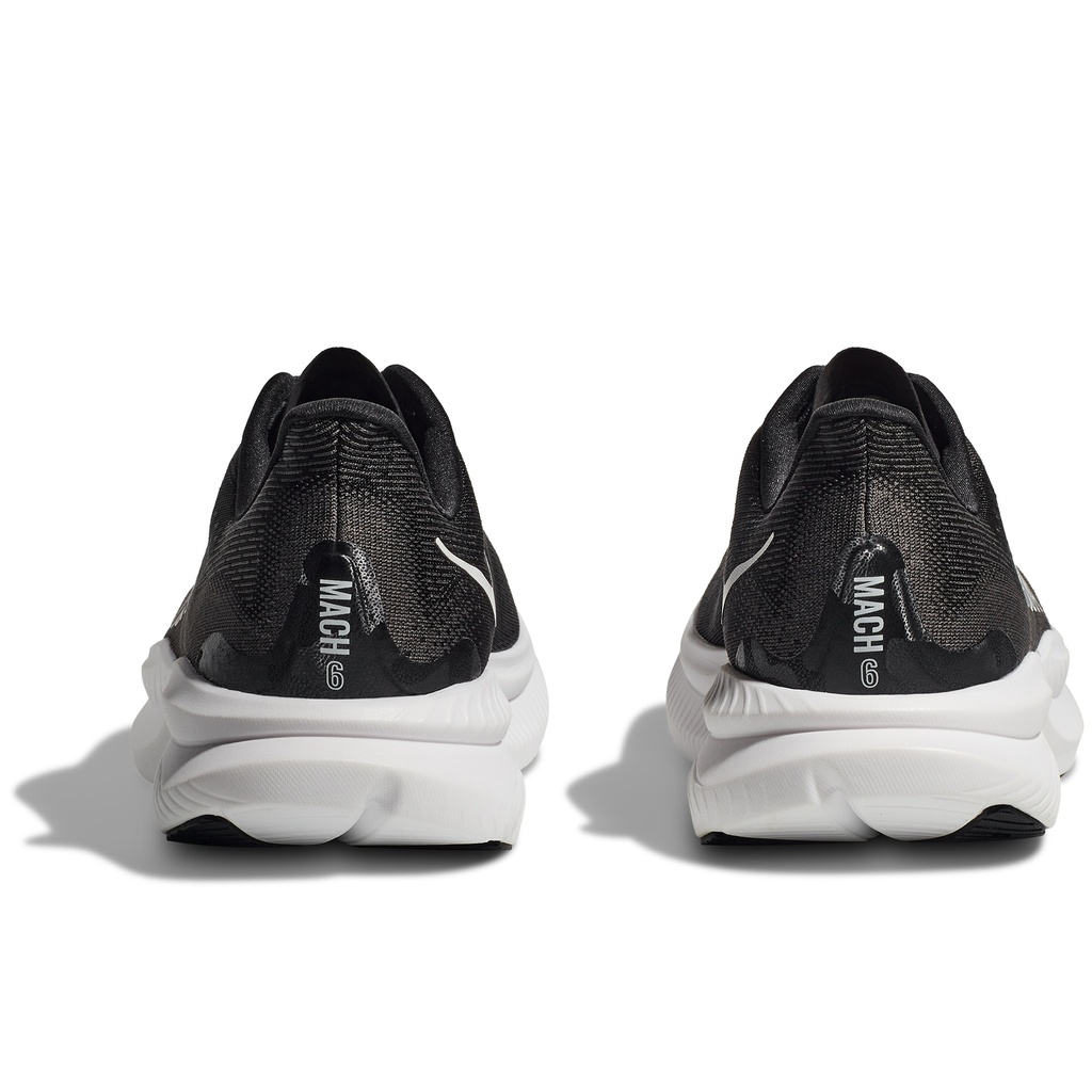 HOKA MACH 6 BLACK / WHITE MEN 1147790-BWHT Speed Run