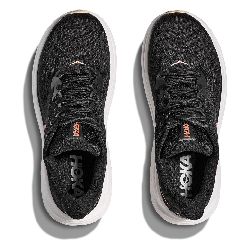 HOKA CLIFTON 10 BLACK / ROSE GOLD Road Run 1162031-BRGL