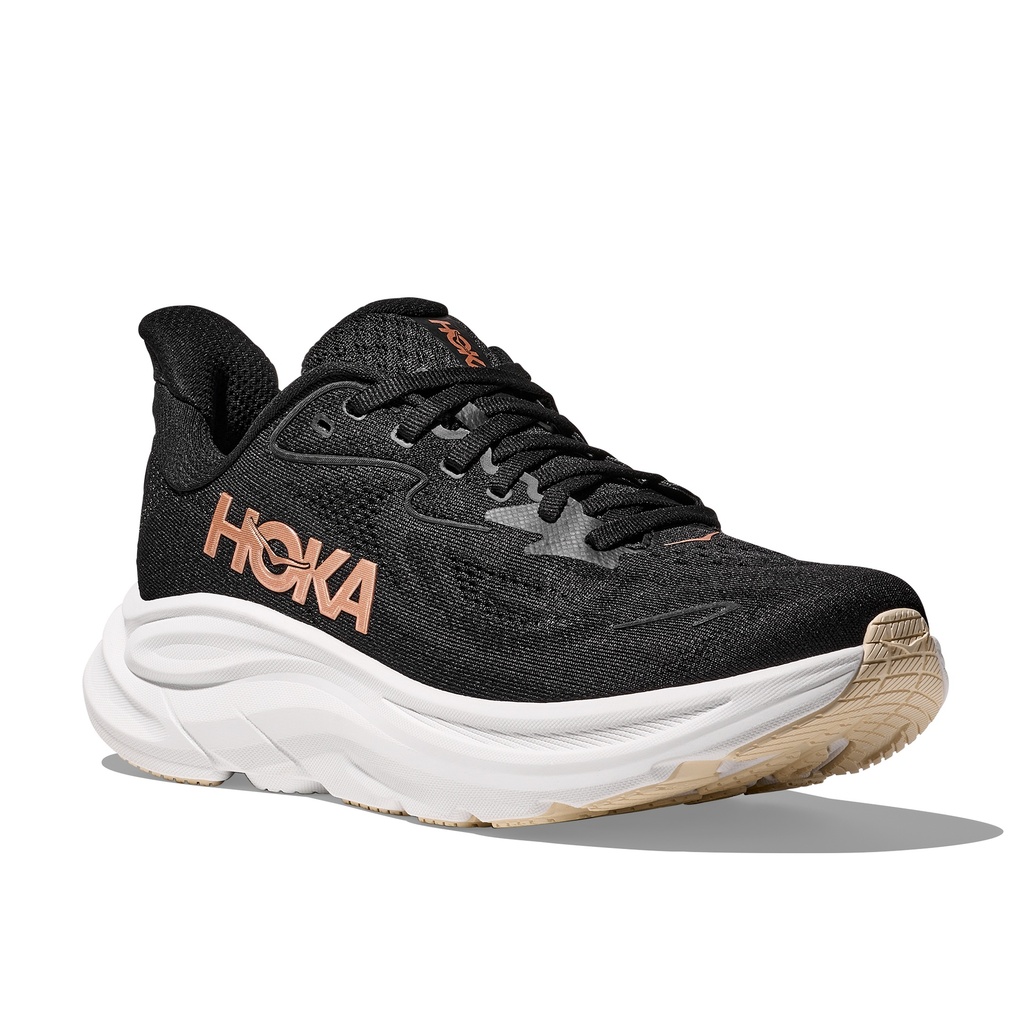 HOKA CLIFTON 10 BLACK / ROSE GOLD Road Run 1162031-BRGL