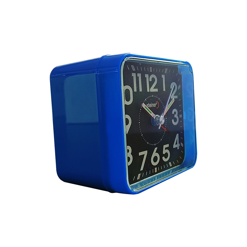 RELOJ DESPERTADOR ANALOGO,LUZ LED, AZUL, 9.0 CM Steiner BM09401BL