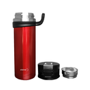 TERMO ACERO INOXIDABLE, DOBLE PARED, ROJO, 450ML STEINER XG-7024RD