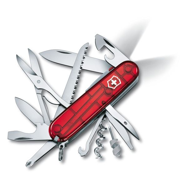 Navaja Huntsman Lite Rojo Translucido Victorinox