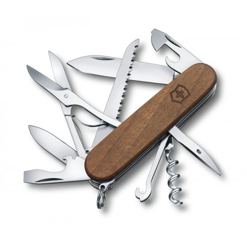 Navaja Huntsman Wood Victorinox 91 mm madera de nogal 1.3711.63