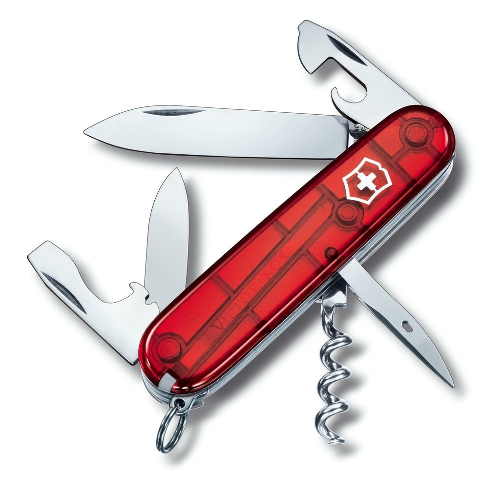 Navaja Spartan Rojo Translucido Victorinox