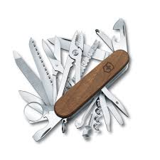 Navaja Swiss Champ Wood Victorinox 91 mm nogal 1.6791.63