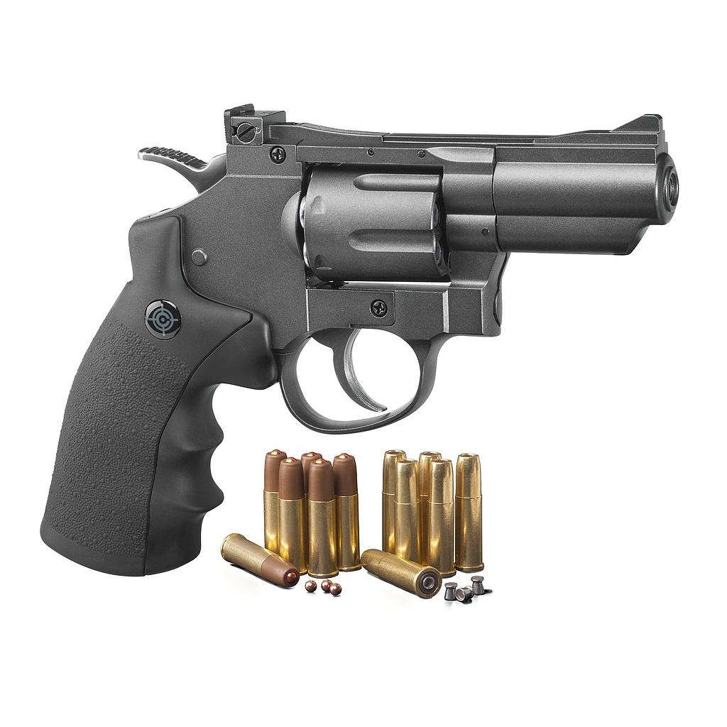 Pistola Diabolo CO2 Dual Ammo Full Metal Snub Air Crosman SNR357