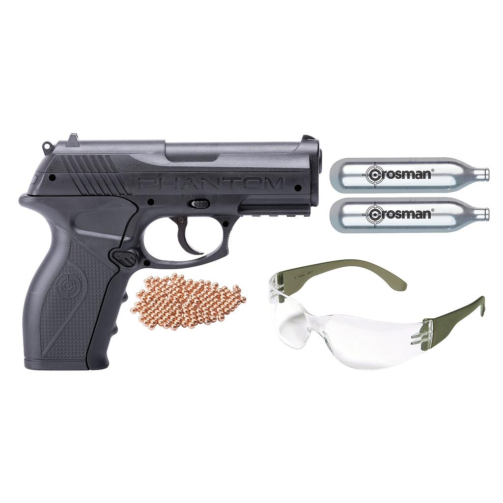 Kit Crosman de CO2 cal. 4.5 mm Vel. 480 pps P10KT
