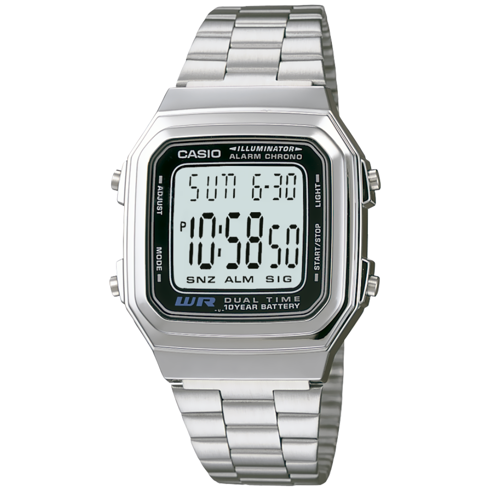 Reloj CASSIO 10 Años Digital Metal A178WA-1ACF