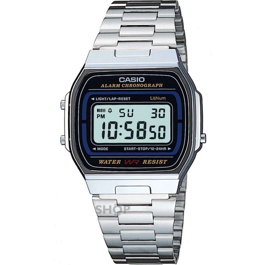 Reloj digital Vintage, color acero Casio [A158WA-1R]