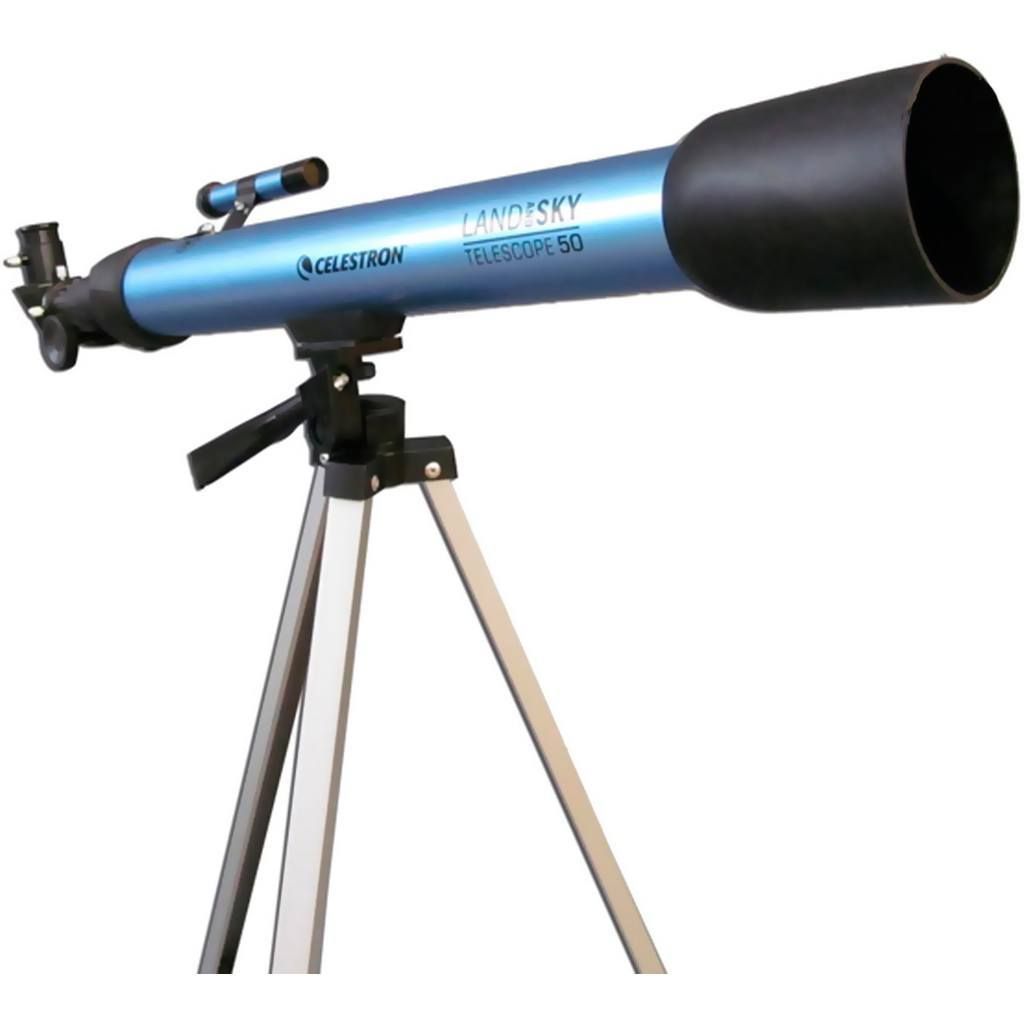 Telescopio Land&amp;Sky azul 50 mm Celestron