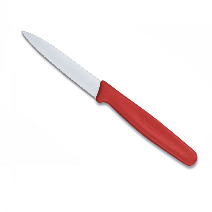 cuchillo legumbres dentado, nilón rojo