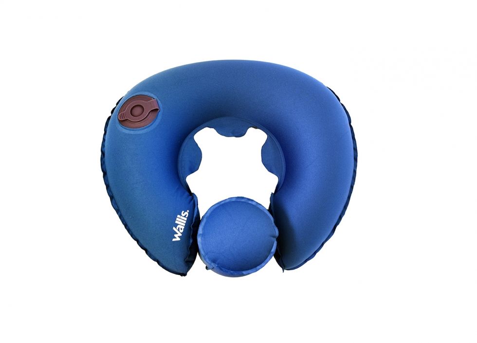 Almohadilla inflable para cuello, azul, Wallis