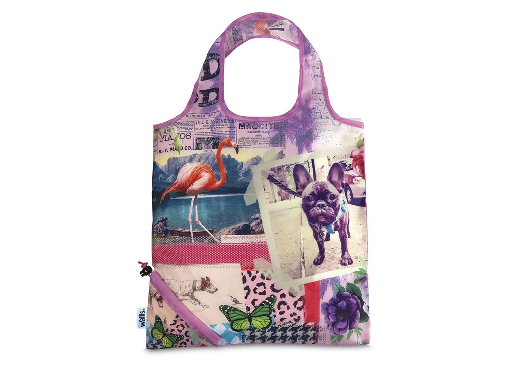 Bolsa ecológica plegable con funda, Wallis