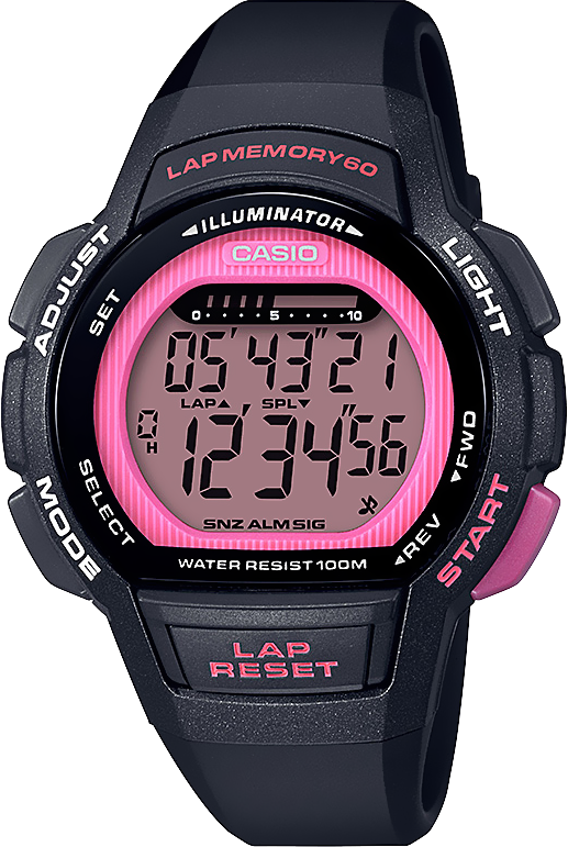 Reloj CASIO Ladies Runner BLK/PNK LWS-1000H-4AVCF