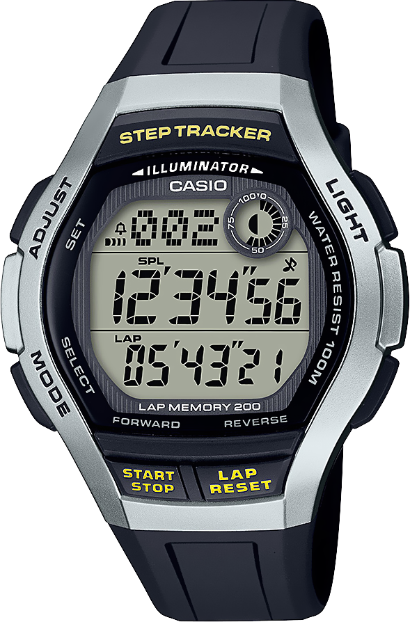 Reloj CASIO Men's Steptracker Blk WS-2000H-1A2VCF