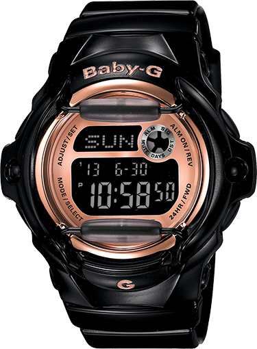 Reloj Casio Digi Blk w/Champ Pnk Dial BG-169G-1CR