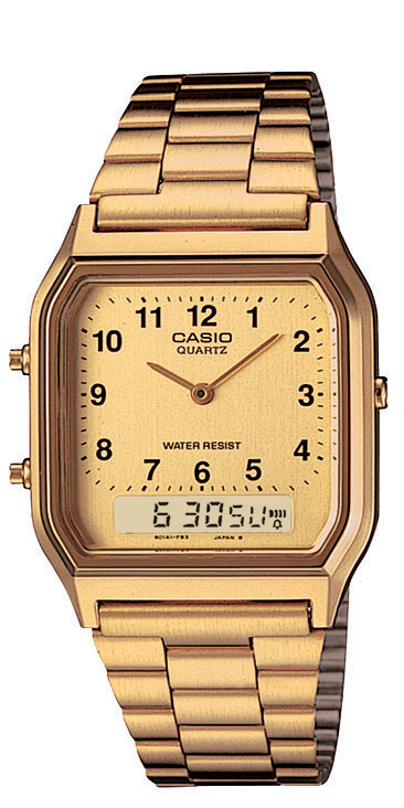 Reloj Casio Vintage Ana-Digi Metal Gold AQ-230GA-9BVT