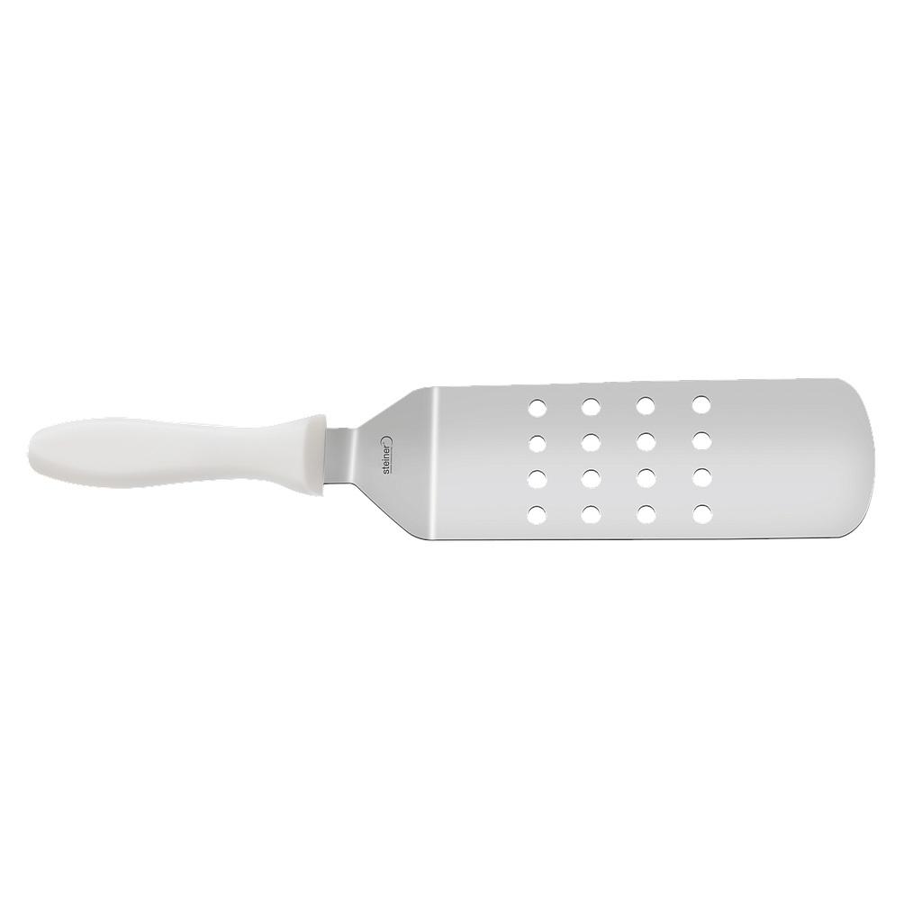 Espatula ancha perforada 23 cm STEINER STK107