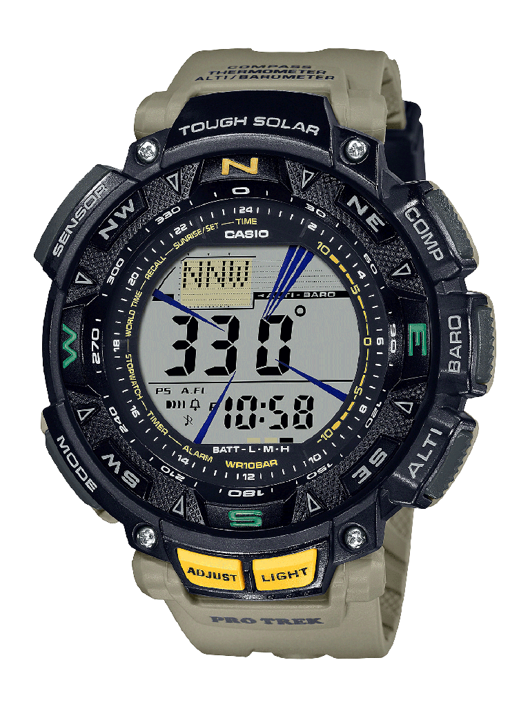 Reloj Casio PRO TREK TriSensor PRG-240-5CR