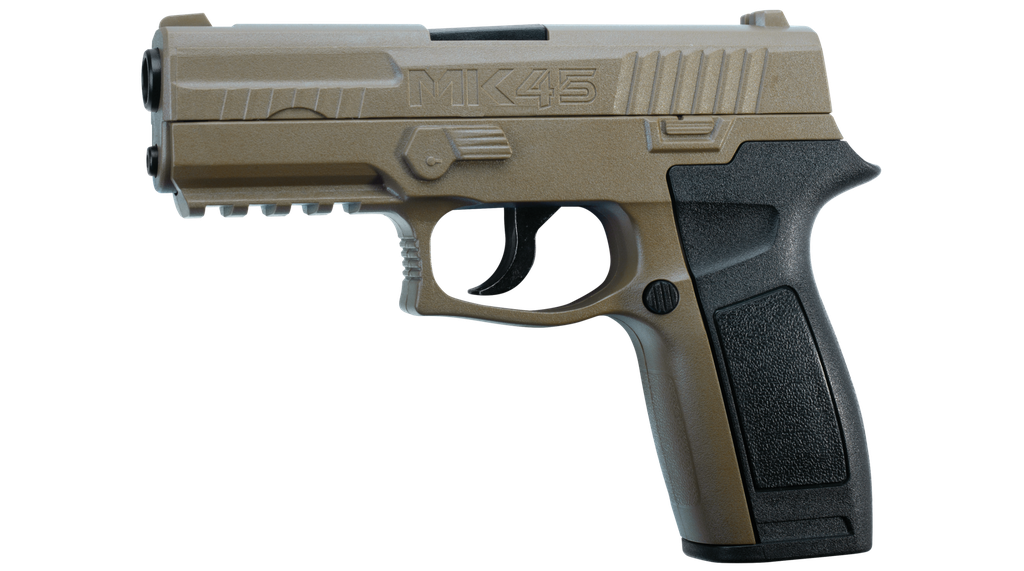 Crosman CO2 MK45 semiautomática Beage  4.5 mm BBs 480 pps MK45