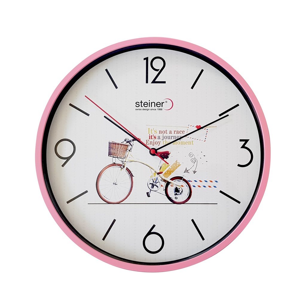 Reloj pared Steiner rosa 30 cm STWA21-3364
