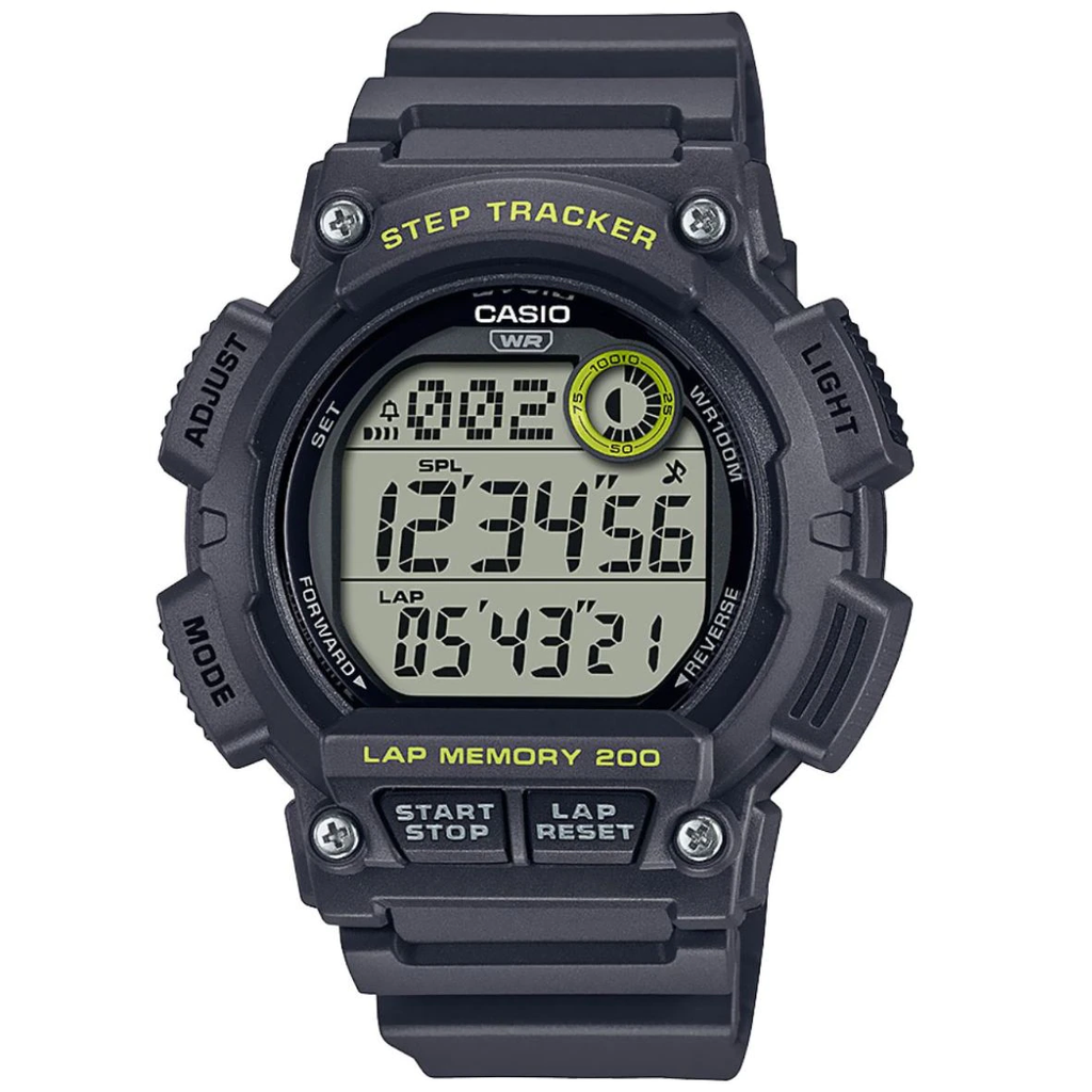 Reloj CASIO HD LRG LCD Step Tracker GRY WS-2100H-8AVCF