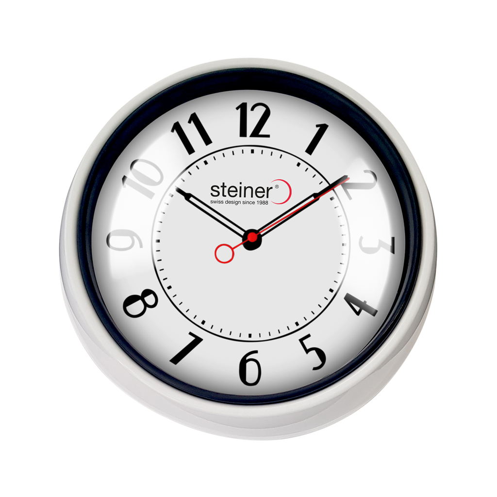 Reloj Pared Steiner Analg BCO 30cm STWA21-36501