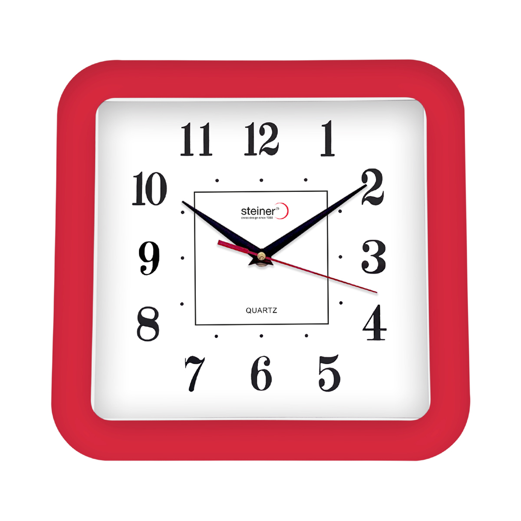Reloj de pared Steiner analogo Rojo 29cm STWA21-6140R