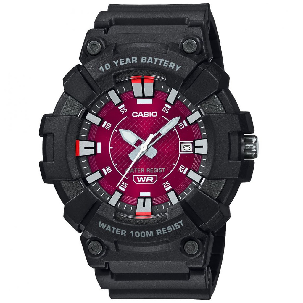 Reloj Casio HD 10YR Ana Resin RED MW-610H-4AVCF