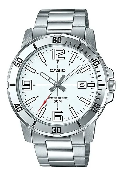 Reloj Casio METAL ANALOG VTOP SIL/WHT MTP-VD01D-7EVCF