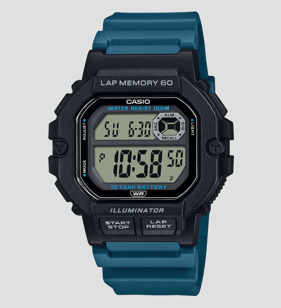 HD SPORTS DIGI RESIN GRN CASIO WS-1400H-3AVCF