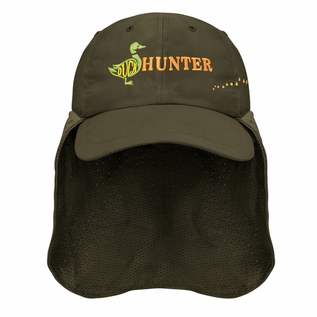 Gorra Wallis pescador faldon DUCK HUNTER huellas olive C9204159