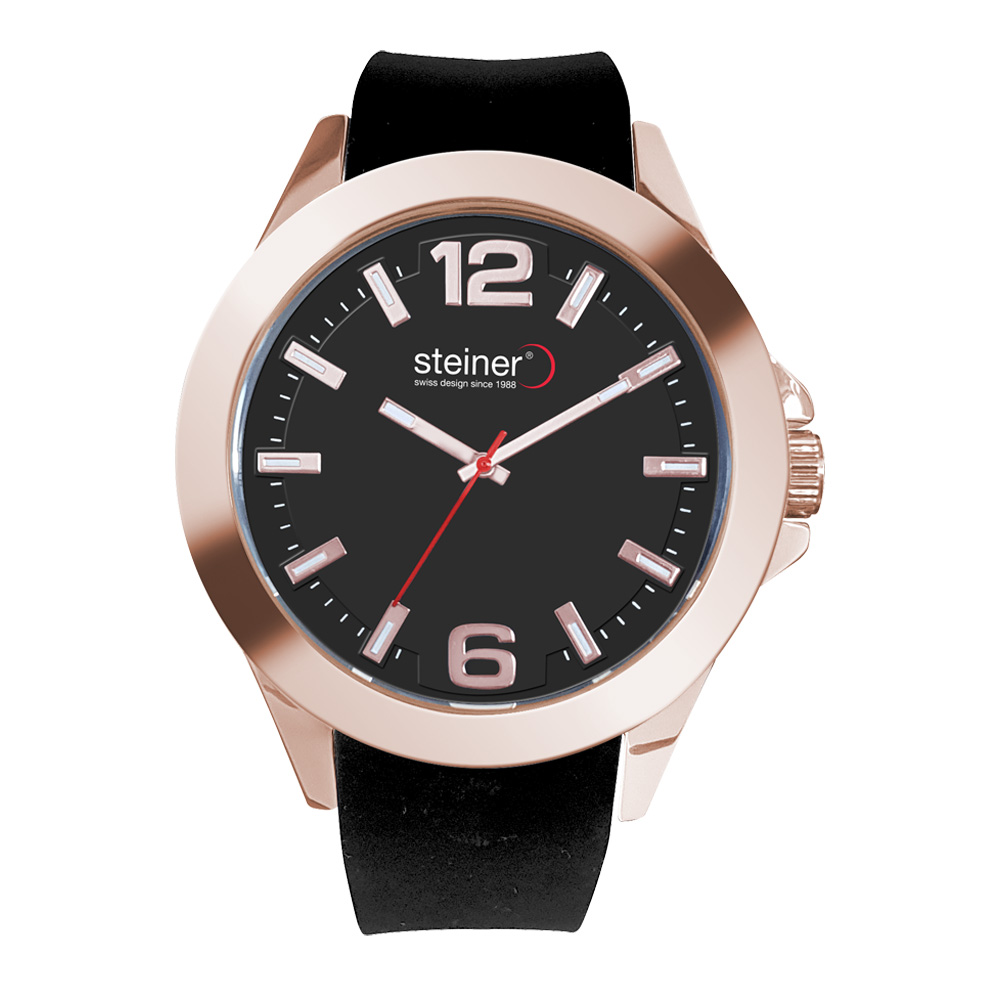 Reloj Steiner CAB CORR SILIC 3ATM NGO/ROSEG ST22721WQ