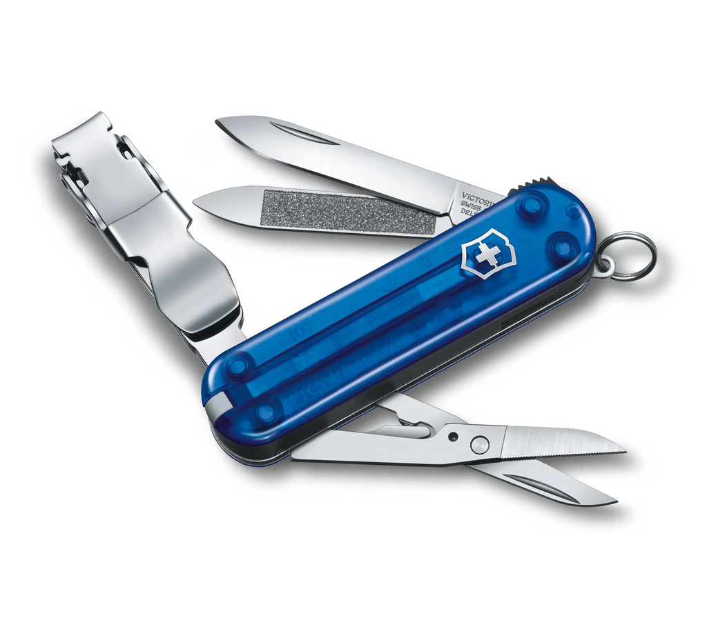 NailClip 580 Victorinox 65mm blau transparent 0.6463.T2