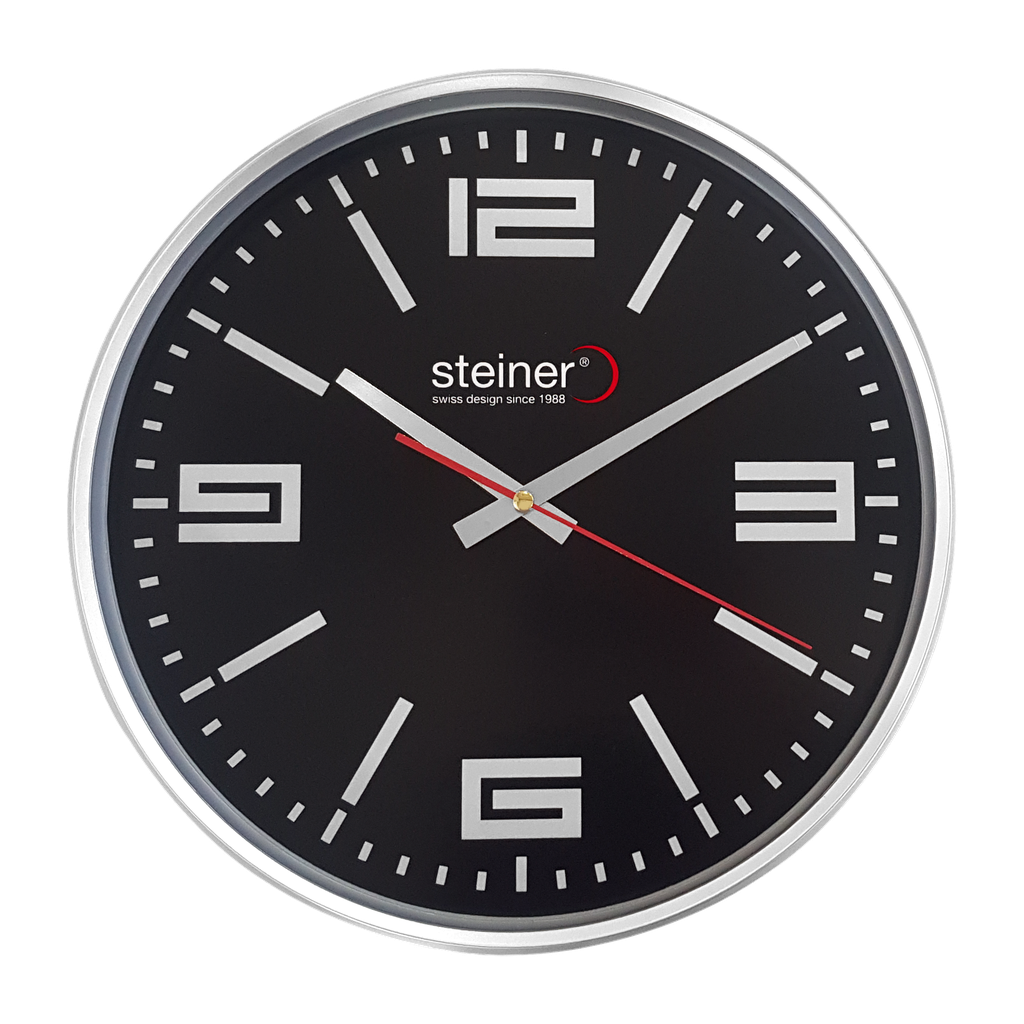 RELOJ Steiner PARED NEGRO 30CM STWA22-3261GB