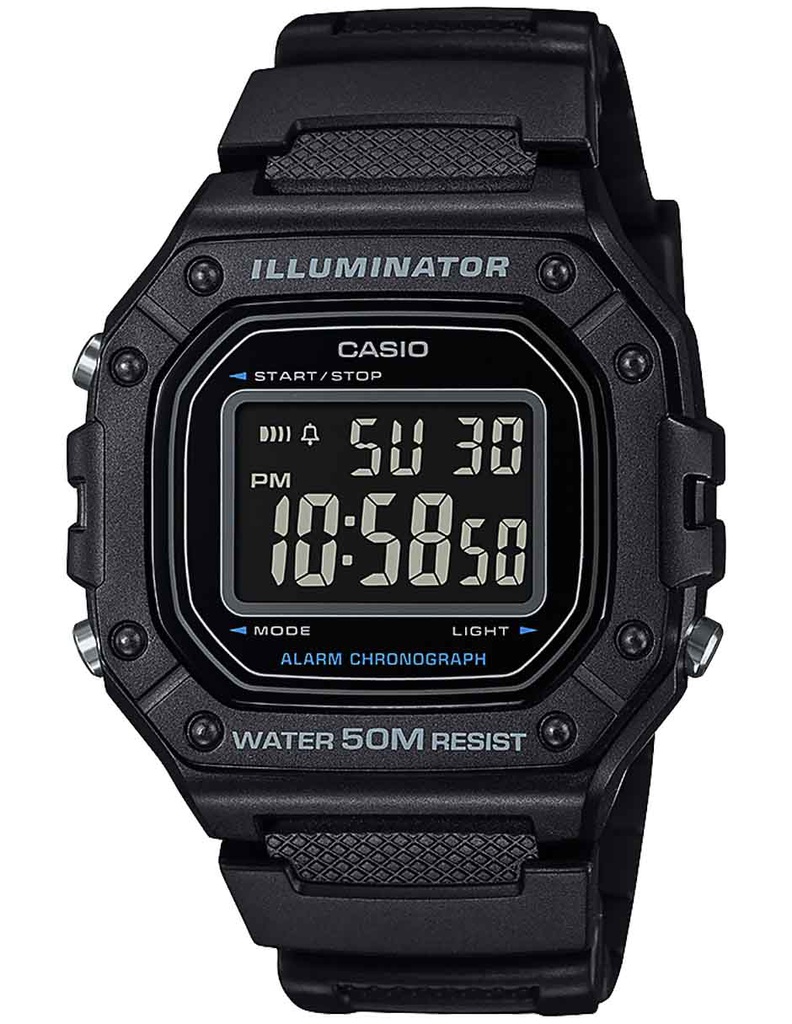 Casio MEN'S DIGI RESIN GREY W-218H-1BVCF