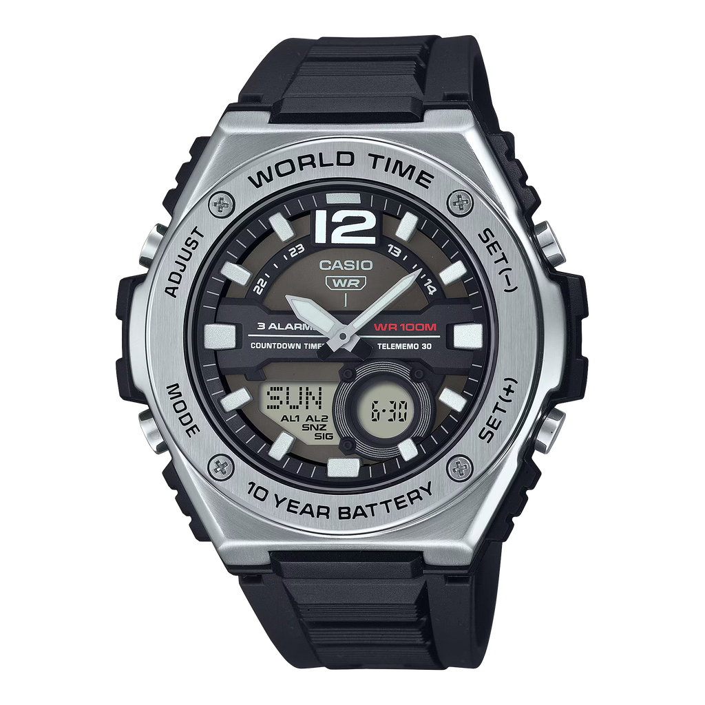 Casio METAL COVRD COMBI RES BLK/BLK MWQ-100-1AVCF