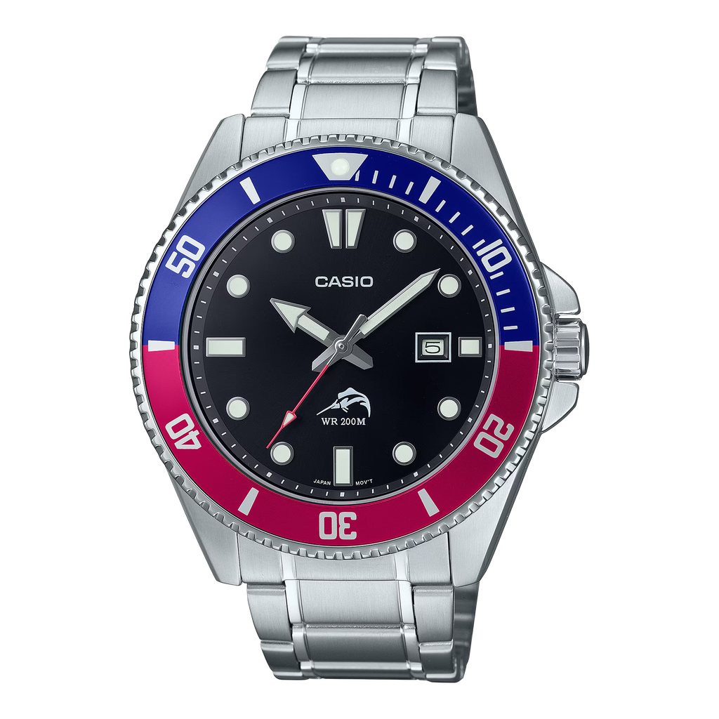 Reloj Casio Diver ANA Metal Blk/Blu MDV-106DD-1A2VCF