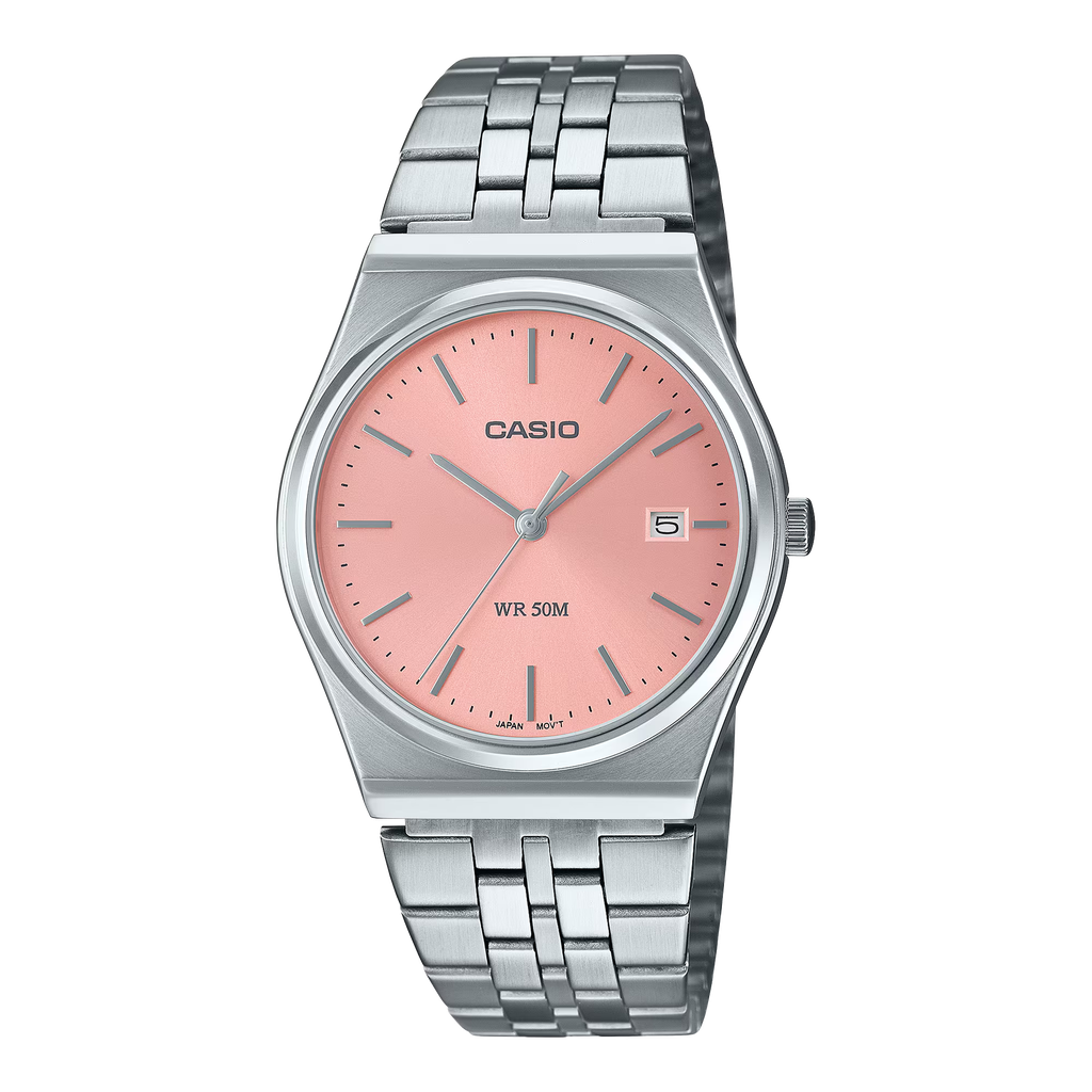 Reloj Casio 50M WR 3H ANA Metal PINK MTP-B145DC-4AVVT