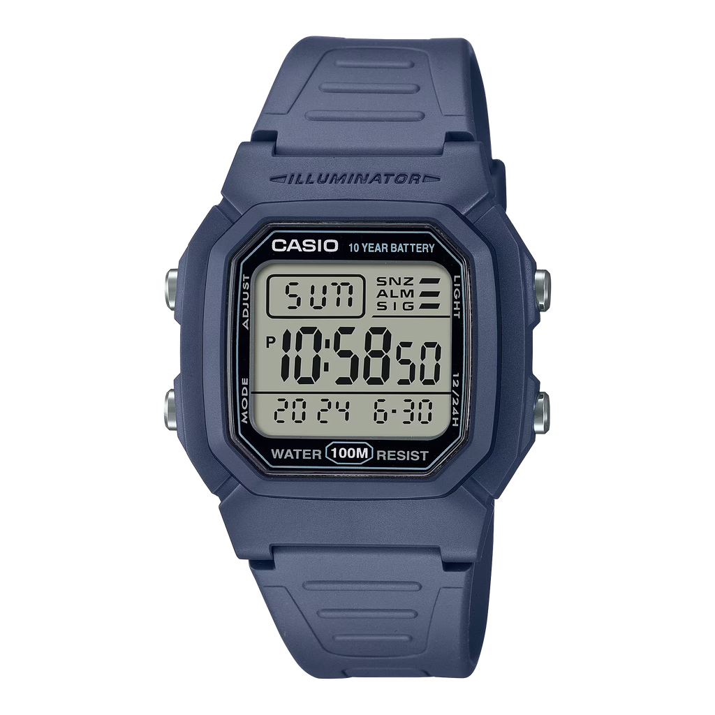 Reloj Casio Square Resin Blu W-800H-2AVCF