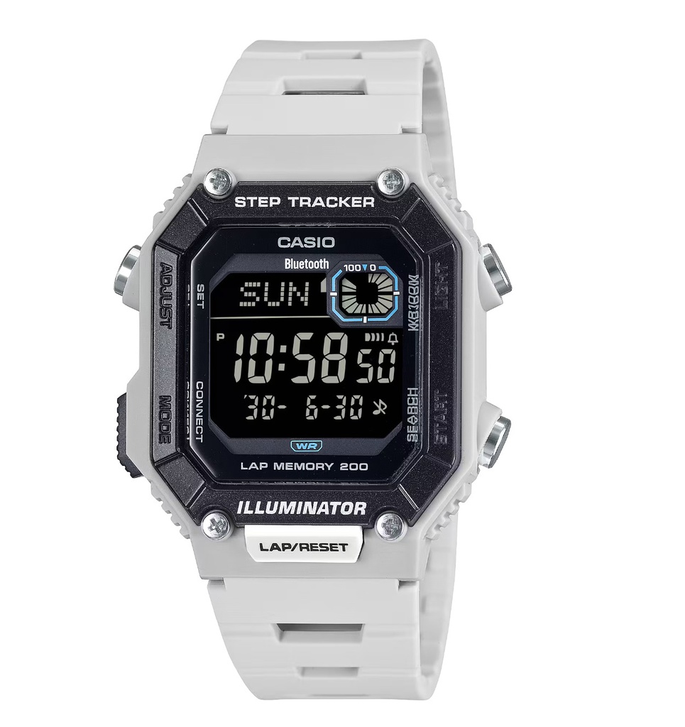 RELOJ STEP TRACKER DIGITAL RESIN, CASIO, WS-B1000-8BVCF
