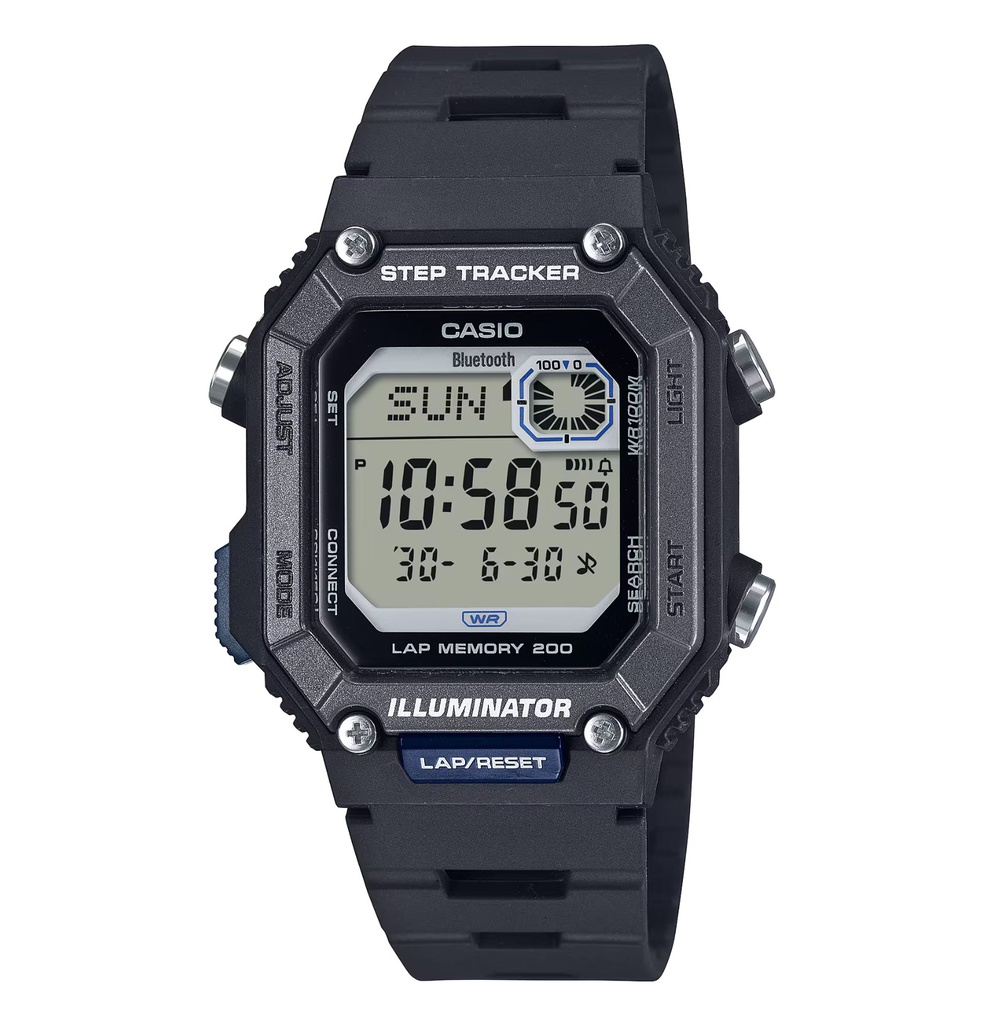 RELOJ STEP TRACKER DIGITAL RESIN, CASIO, WS-B1000-1AVCF