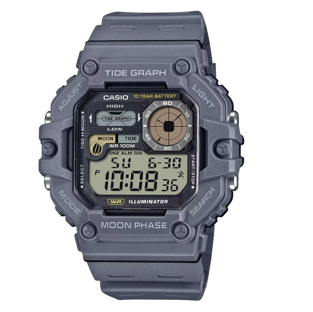 RELOJ TIDE GRAPH RESIN GREY 4, CASIO, WS-1700H-8AVCF