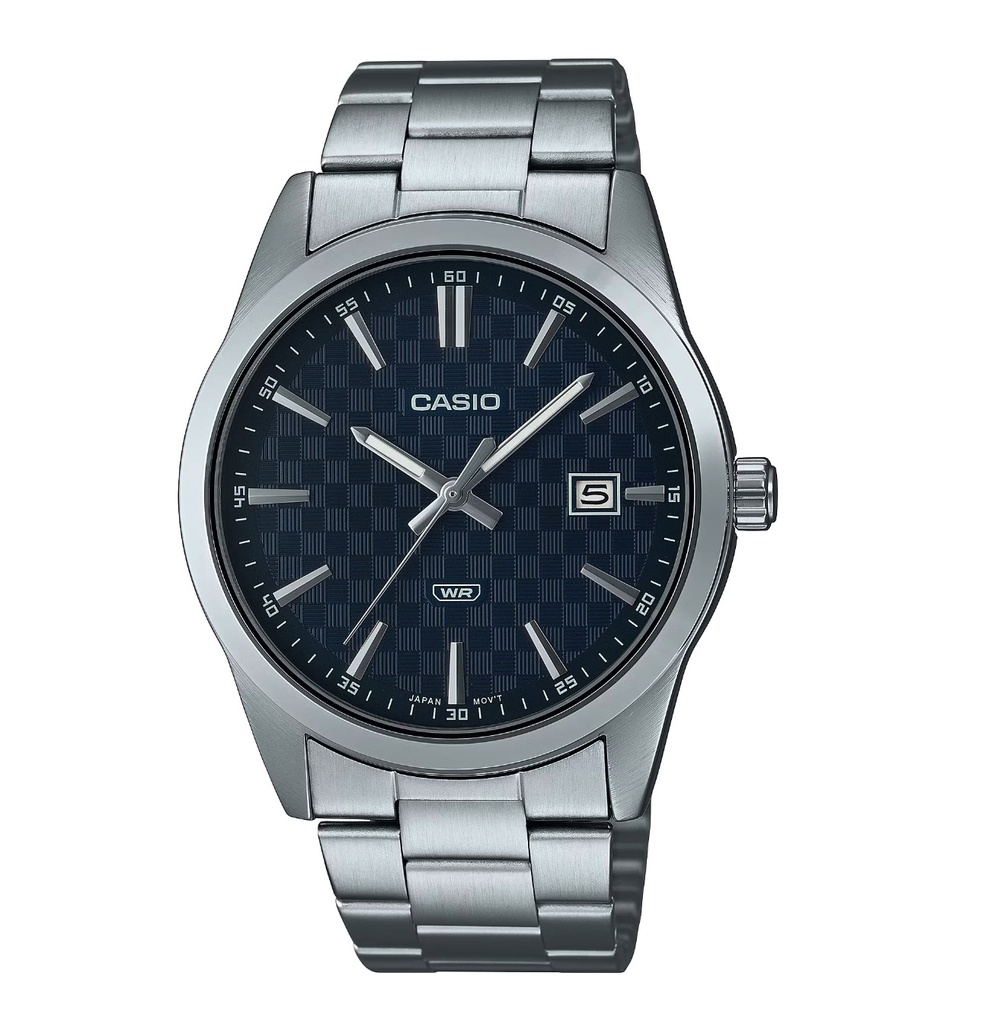 RELOJ METAL ANALOGO SILVER / AZUL, CASIO, MTP-VD03D-2ACF