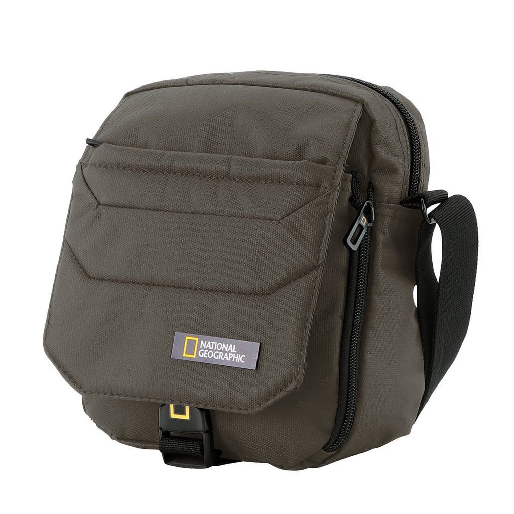 Bolso de viaje Nat Geo, Utility Bag Front Expander, PRO 3 L, resistente al agua, café olivo N00703.11