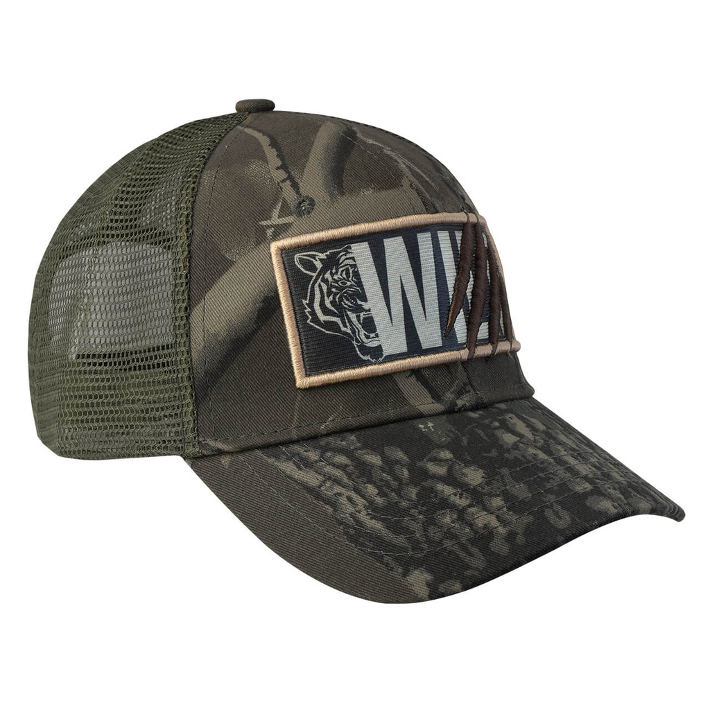 GORRA CON MALLA Y AJUSTADOR DE VELCRO,  WILD, VERDE CAMUFLAJE, WALLISC9213181
