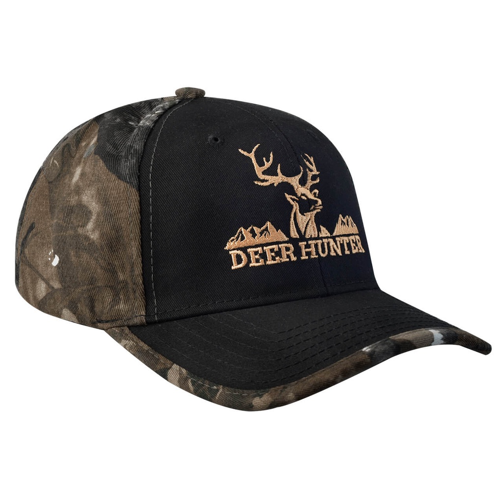 GORRA CON AJUSTADOR DE VELCRO, DEER HUNTER CAMUFLAJE CAFE/NEGRO  WALLIS C9213184