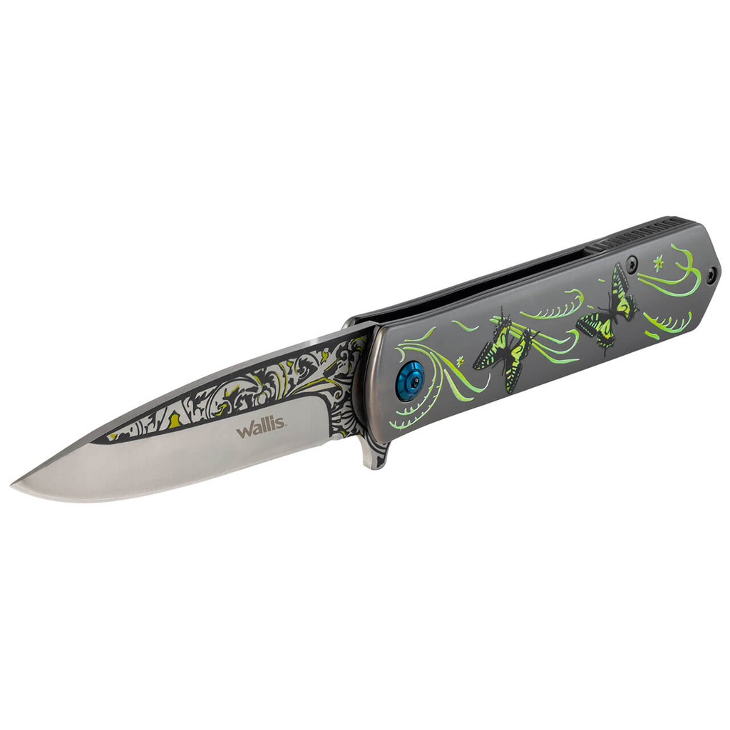NAVAJA C/MANGO METAL C/DISEÑO MARIPOSA WALLIS K900785