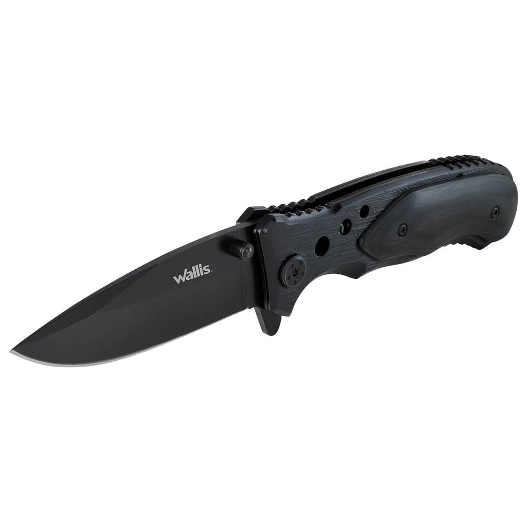 NAVAJA C/MANGO MADERA DE OLIVO,HOJA NEGRA WALLIS  K900486